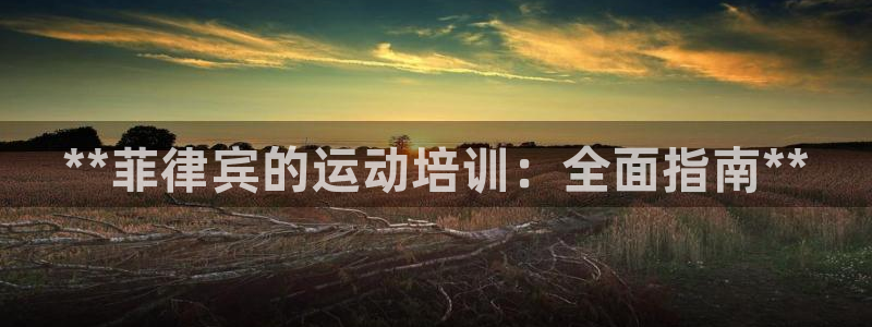 极悦平台是干什么的啊：**菲律宾的运动培训：全面指南