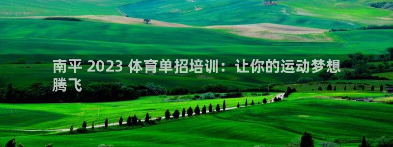极悦娱乐负责人：南平 2023 体育单招培训：让你的